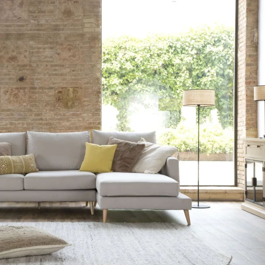 Banak Sofás Con Chaise Longue^Boss Beige