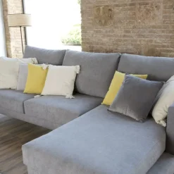 Banak Sofás Con Chaise Longue^Boss Gris
