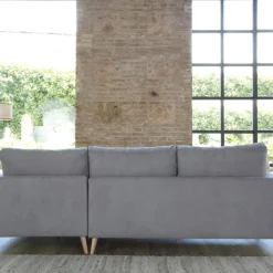 Banak Sofás Con Chaise Longue^Boss Gris