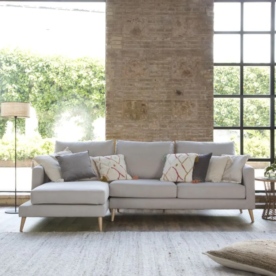Banak Sofás Con Chaise Longue^Boss Beige
