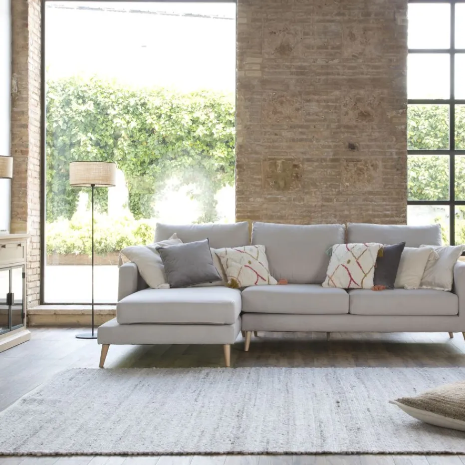 Banak Sofás Con Chaise Longue^Boss Beige