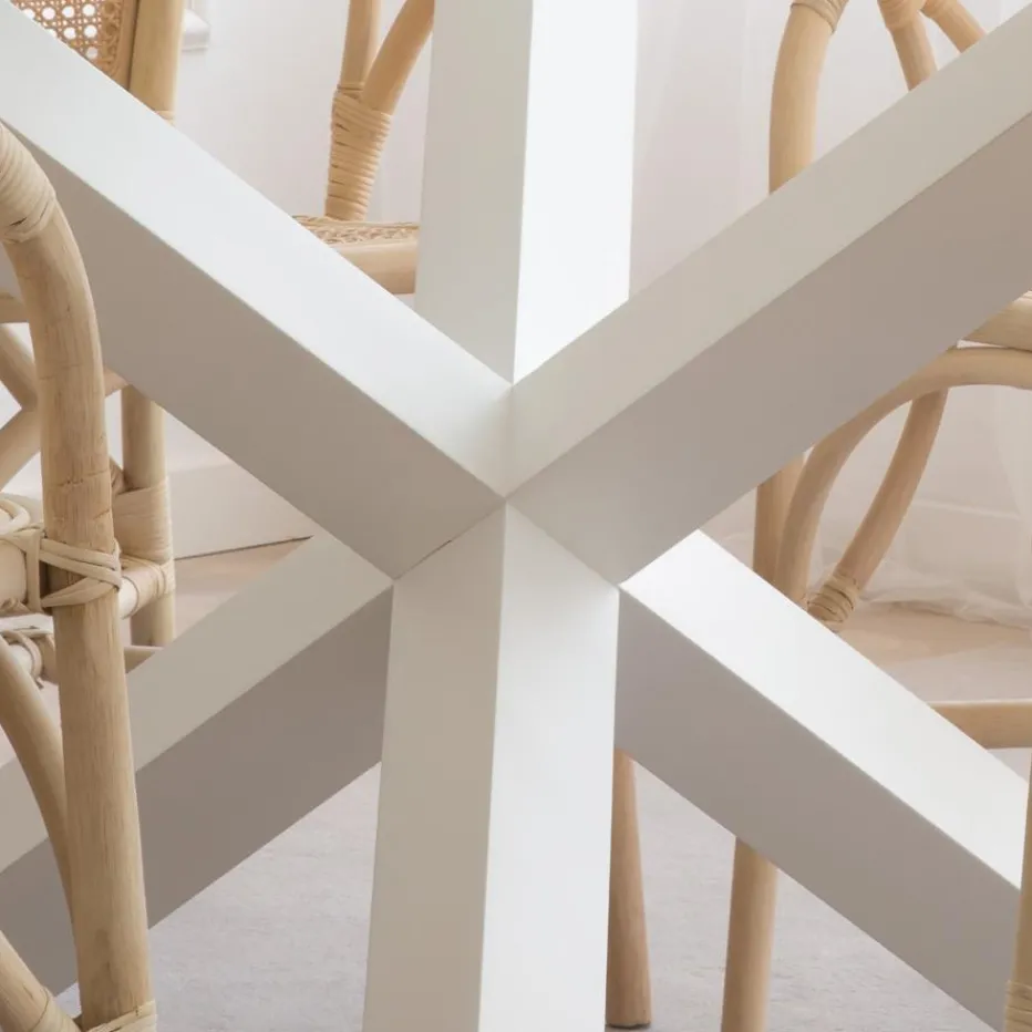 Banak Mesas De Comedor Y Salón^Carot Blanco