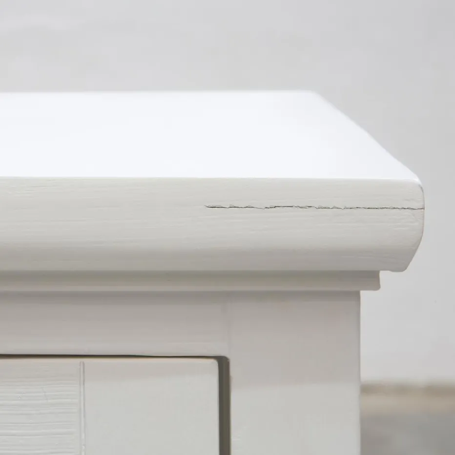 Banak Mesas De Comedor Y Salón^Carot Blanco Pincelado
