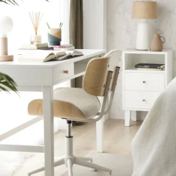 Banak Mesas De Escritorio^Ceilan Blanco