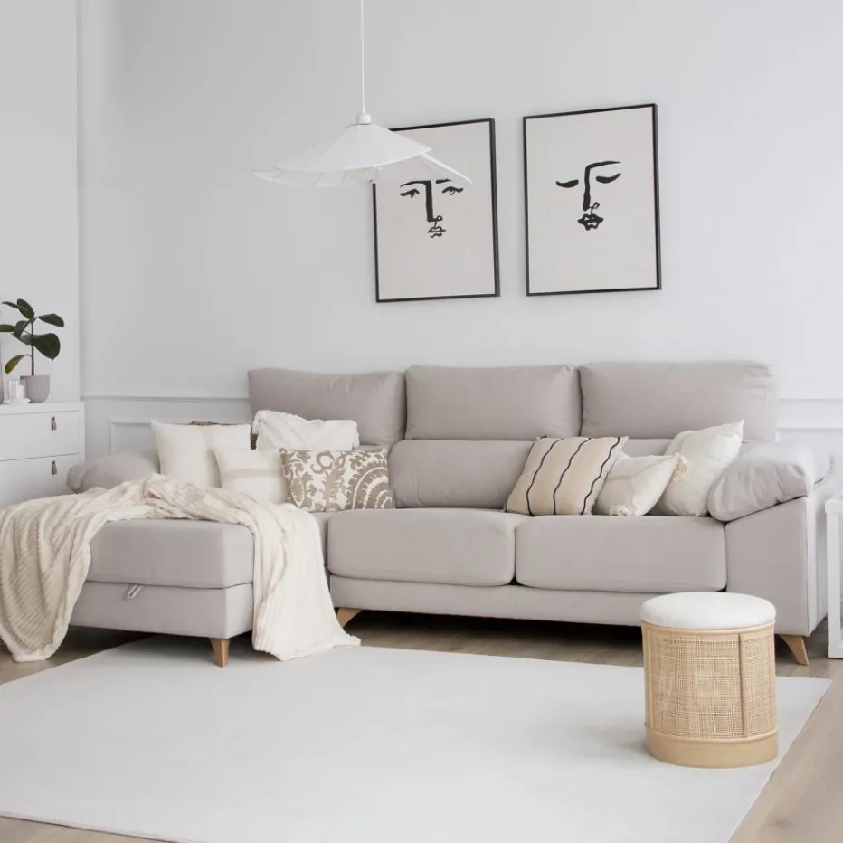 Banak Sofás Con Chaise Longue^Dandy Beige