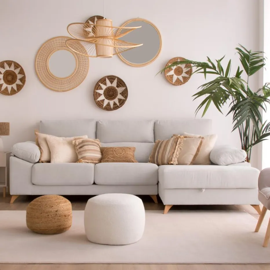 Banak Sofás Con Chaise Longue^Dandy Beige