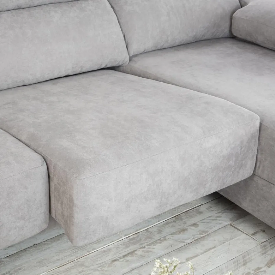 Banak Sofás Con Chaise Longue^Dandy Gris