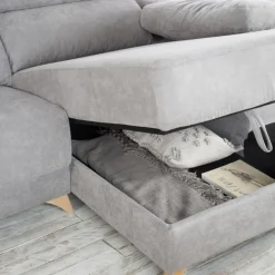 Banak Sofás Con Chaise Longue^Dandy Gris