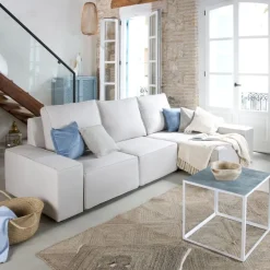 Banak Sofás Con Chaise Longue^Delta Color Tejido Personalizable