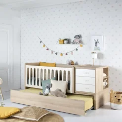 Banak Camas Abatibles Y Cunas^Doroty Color Madera Personalizable