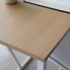 Banak Mesas Rectangulares^Foster Roble Light/Lacado Blanco