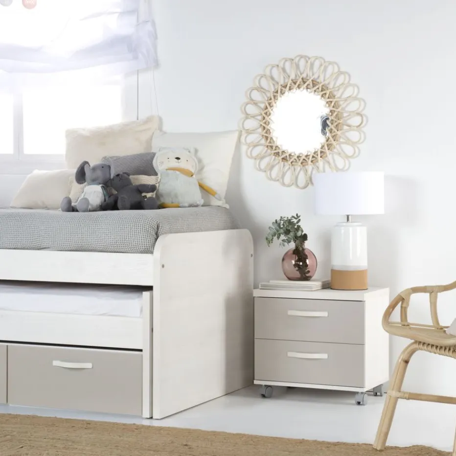 Banak Mesitas De Noche^Hansel Color Madera Personalizable