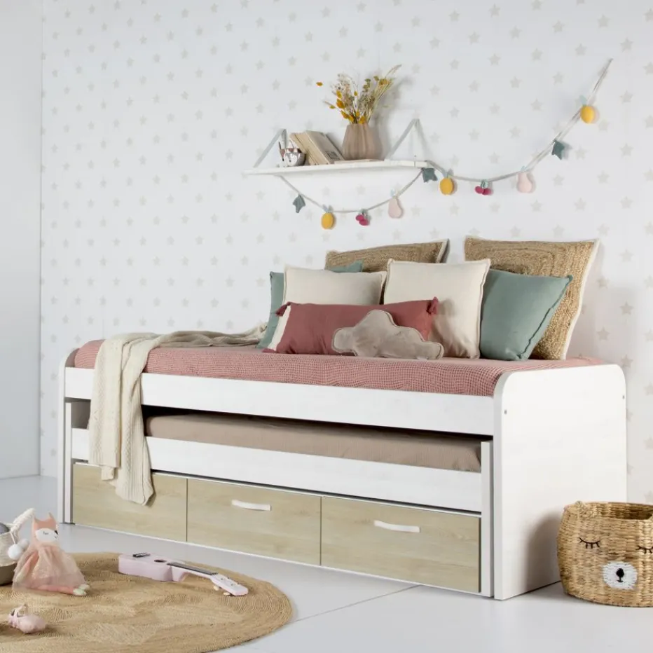 Banak Camas Nido Y Literas^Hansel Color Madera Personalizable