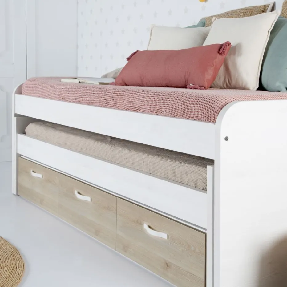 Banak Camas Nido Y Literas^Hansel Color Madera Personalizable