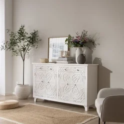 Banak Aparadores Y Vitrinas^Indira Blanco Brushed