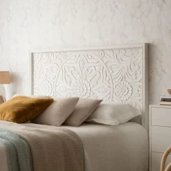 Banak Cabeceros De Madera^Indira Blanco Brushed