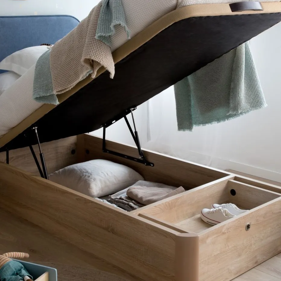 Banak Camas Abatibles Y Cunas^Kamila Color Madera Personalizable