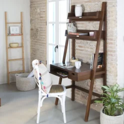 Banak Mesas De Escritorio Y Estudio^Ladder Teca