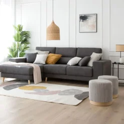 Banak Sofás Con Chaise Longue^Lennon Color Tejido Personalizable
