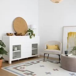 Banak Aparadores Y Vitrinas^Liland Blanco