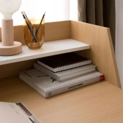 Banak Mesas De Escritorio Y Estudio^Matisse Roble Light/Lacado Blanco
