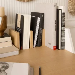 Banak Mesas De Escritorio Y Estudio^Monet Roble Light/Lacado Blanco