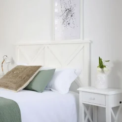 Banak Cabeceros De Madera^Niza Blanco
