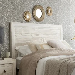 Banak Cabeceros De Madera^Oblak Blanco Shabby