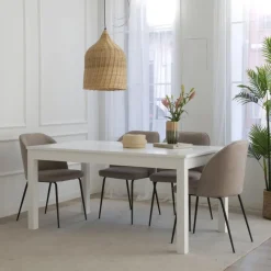Banak Mesas De Comedor Y Salón^Odel Blanco