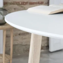 Banak Mesas De Comedor Y Salón^Orion Blanco/Blanco Decape