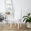Banak Sillas Blancas^Round Blanco Envejecido