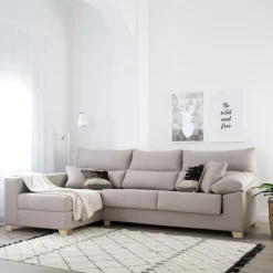 Banak Sofás Con Chaise Longue^Shambala Color Tejido Personalizable