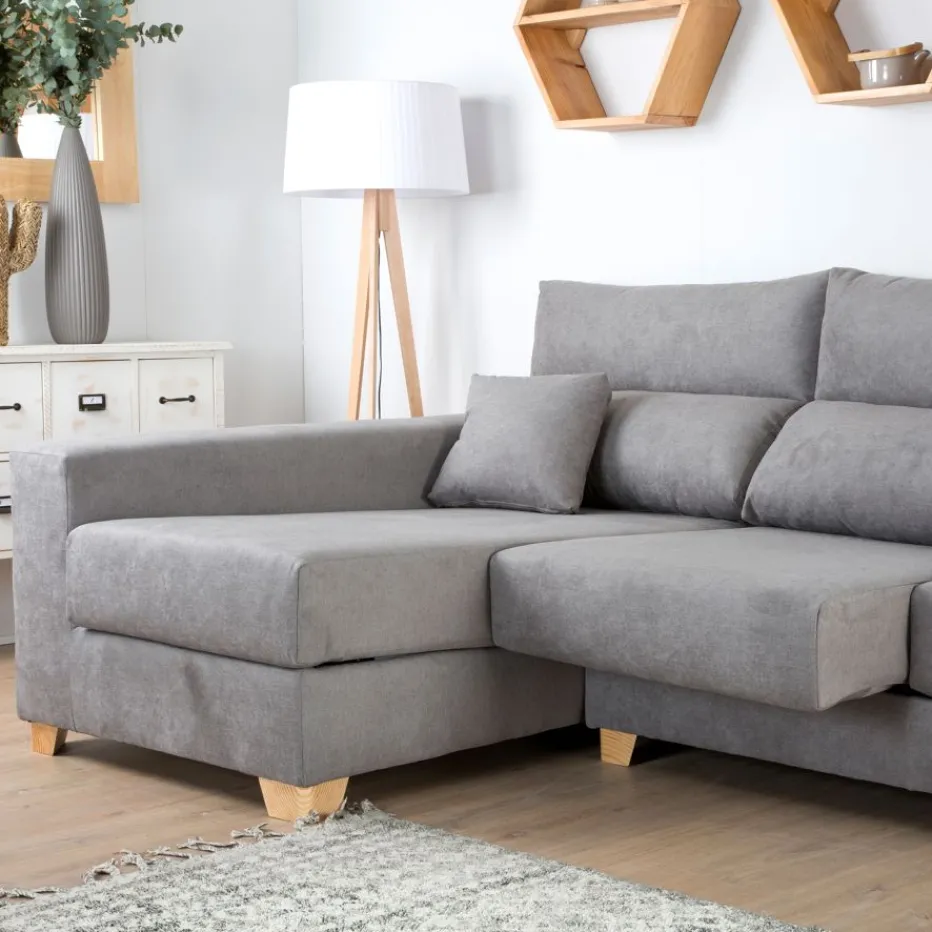 Banak Sofás Con Chaise Longue^Shambala Color Tejido Personalizable