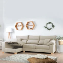 Banak Sofás Con Chaise Longue^Shambala Beige