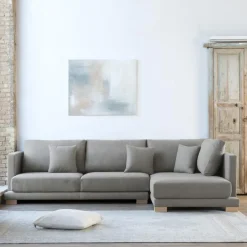 Banak Sofás Con Chaise Longue^Sibay Gris