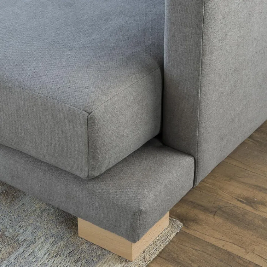 Banak Sofás Con Chaise Longue^Sibay Gris