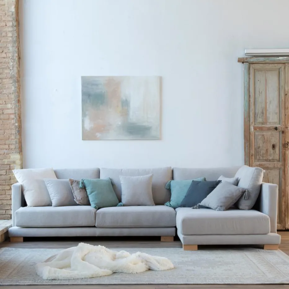 Banak Sofás Con Chaise Longue^Sibay Beige