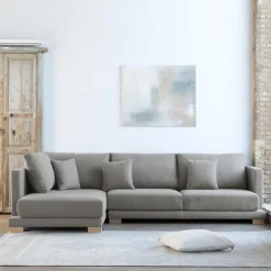 Banak Sofás Con Chaise Longue^Sibay Gris