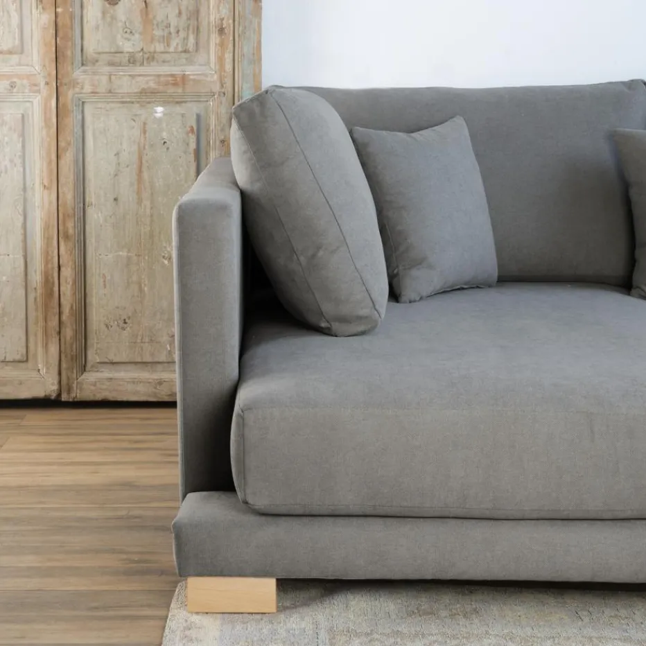 Banak Sofás Con Chaise Longue^Sibay Gris