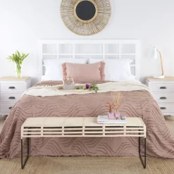 Banak Cabeceros De Madera^Tribeca Blanco
