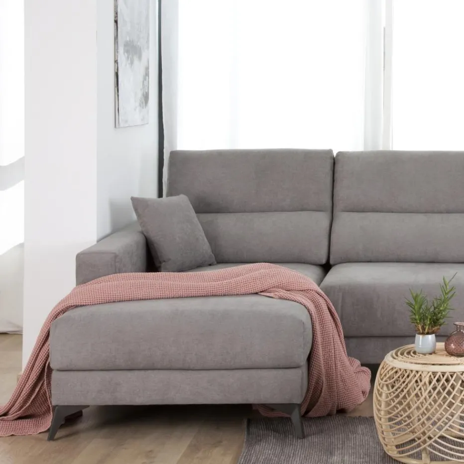 Banak Sofás Con Chaise Longue^Yoko Color Tejido Personalizable