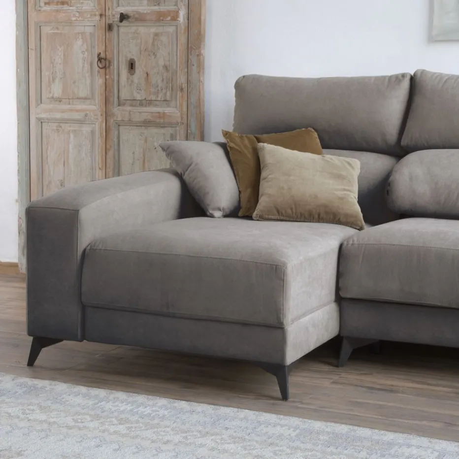 Banak Sofás Con Chaise Longue^Zent Beige